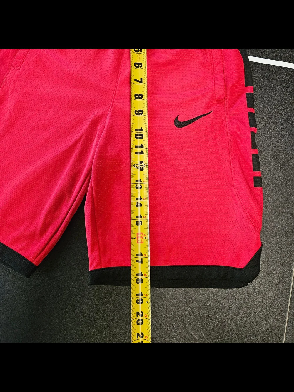 Nike Kids Large Gray Colorblock Athletic Basketball Shorts